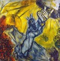 Moses receiving the Tablets of Law contemporary Marc Chagall